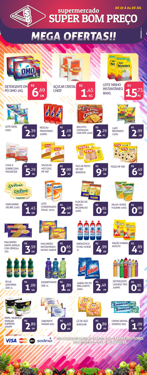 Confira as promoções da semana no Supermercado Super Bom Preço