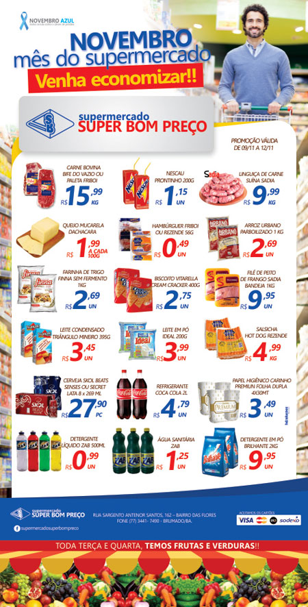 Confira as promoções no Supermercado Super Bom Preço