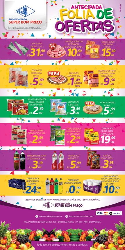 Confira as promoções no Supermercado Super Bom Preço