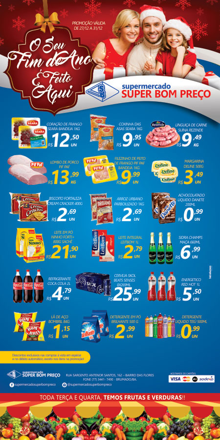 Confira as promoções no Supermercado Super Bom Preço