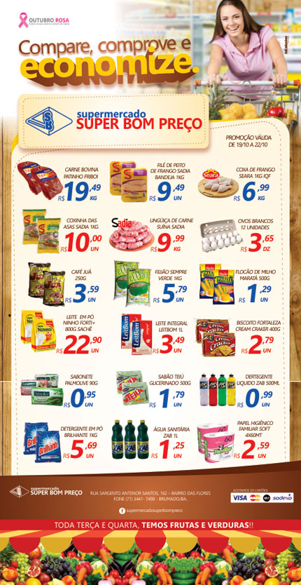 Confira as promoções no Supermercado Super Bom Preço