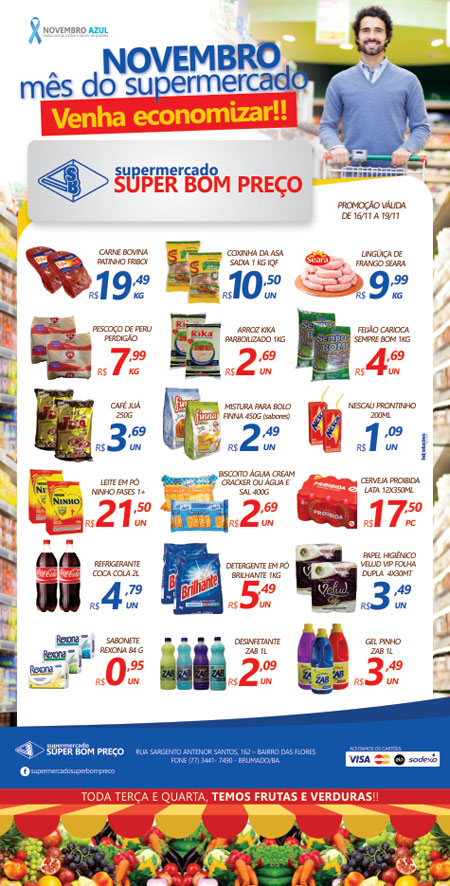 Confira as promoções no Supermercado Super Bom Preço