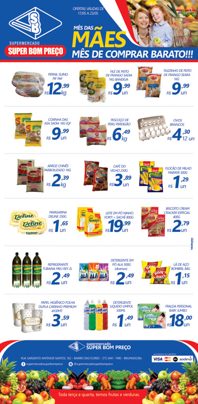 Confira as promoções no Supermercado Super Bom Preço