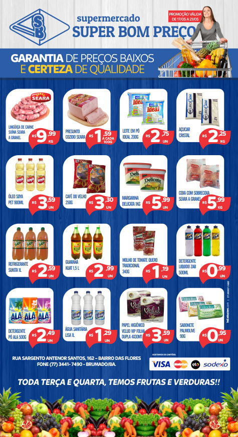 Confira as promoções desta semana no Supermercado Super Bom Preço