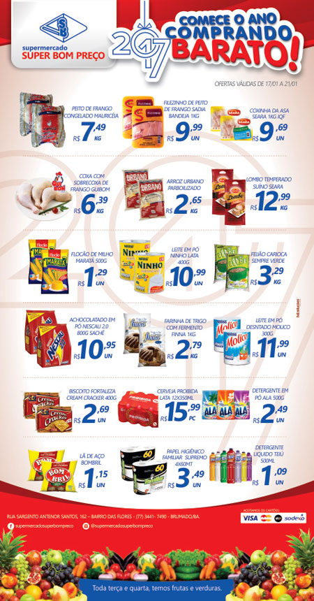 Confira as promoções no Supermercado Super Bom Preço