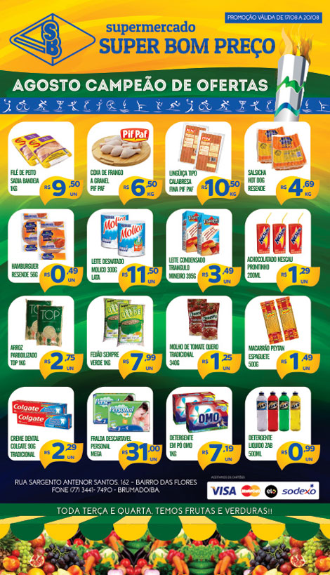 Confira as ofertas da semana no Supermercado Super Bom Preço