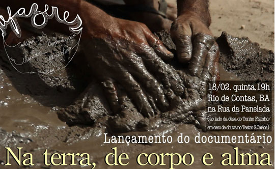 Documentário 'Na terra, de corpo e alma' será lançado em Rio de Contas