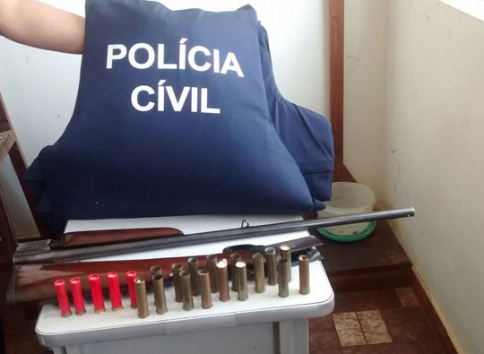 Armas, munições e produtos de origem ilícita são apreendidos em Rio do Antônio