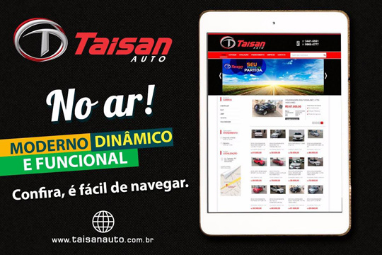 Taisan Auto lança novo site para praticidade dos consumidores