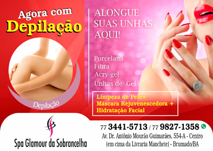 Confira todas as novidades do SPA Glamour da Sobrancelha em Brumado