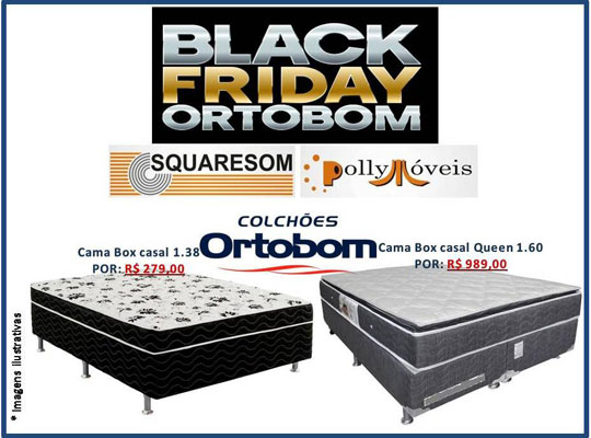 Tem Black Friday de colchões Ortobom na Squaresom e Polly Móveis em Brumado