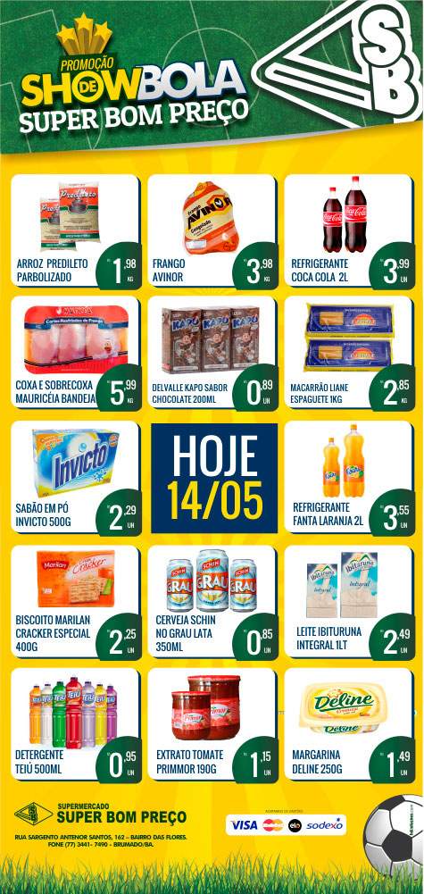 Brumado: Promoção show de bola nesta quarta (14) no Supermercado Super Bom Preço