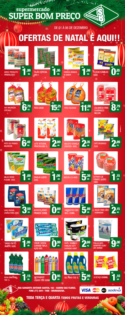Brumado: Confiras as ofertas de Natal do Supermercado Super Bom Preço