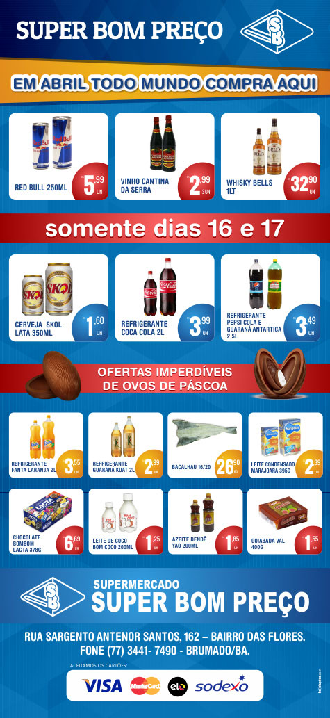 Brumado: Confira as promoções desta quarta e quinta do Supermercado Super Bom Preço