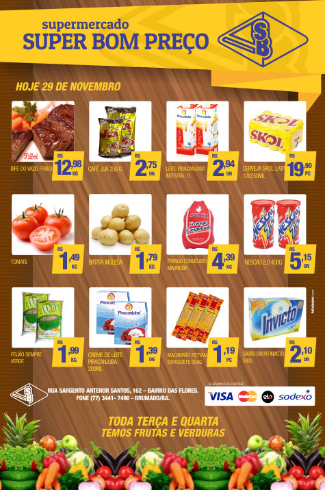 Brumado: Confira as promoções desta quarta-feira no Supermercado Super Bom Preço