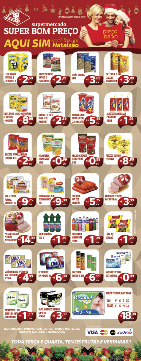 Brumado: Começa a promoção natal de preços baixos no Supermercado Super Bom Preço