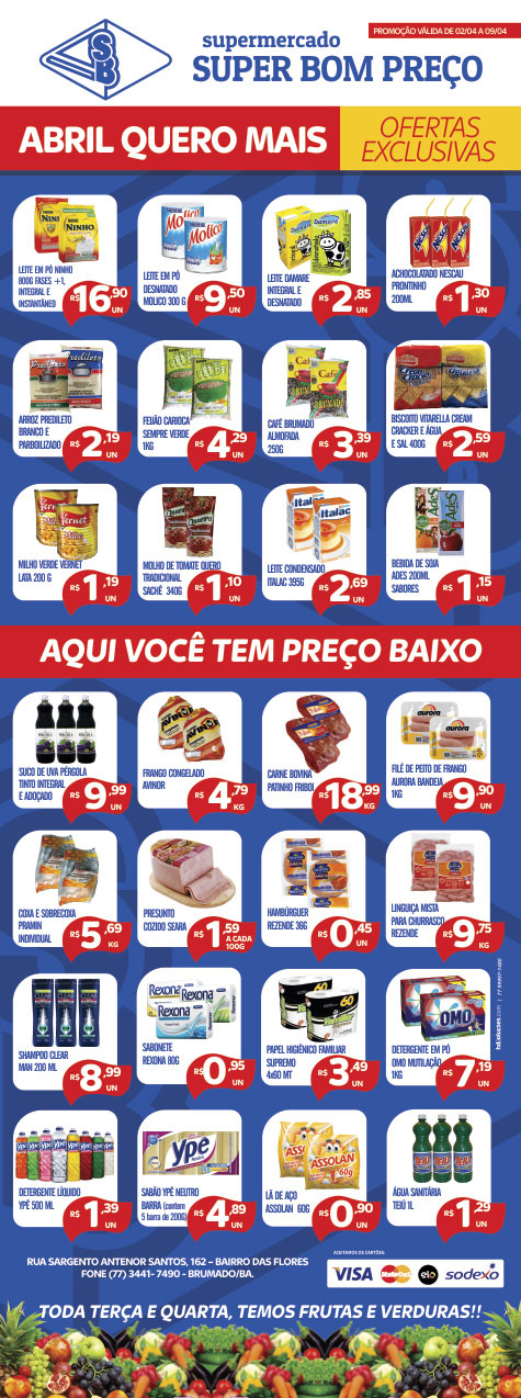 Ofertas exclusivas no Supermercado Super Bom Preço em Brumado