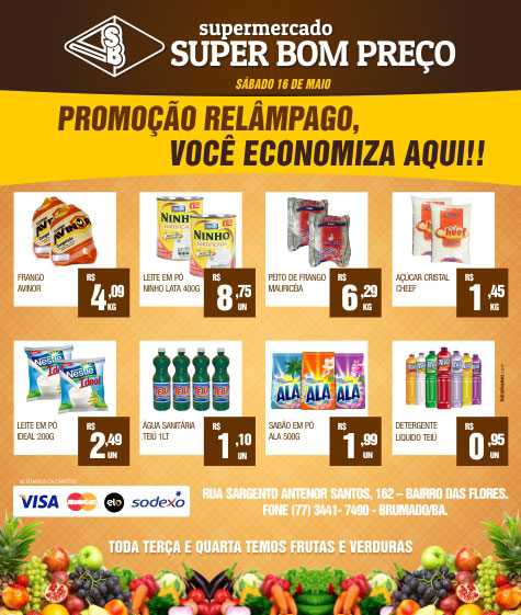 Brumado: Promoção relâmpago no Supermercado Super Bom Preço