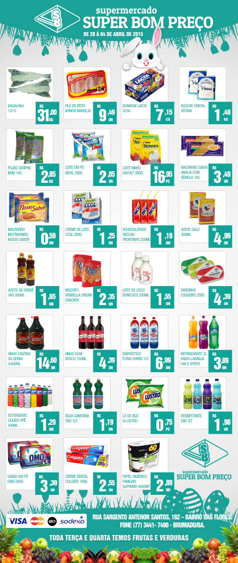 Confira as promoções no Supermercado Super Bom Preço