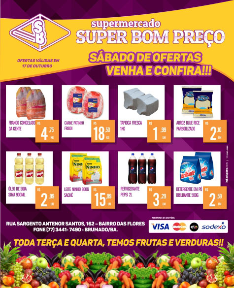 Brumado: Sábado de ofertas no Supermercado Super Bom Preço