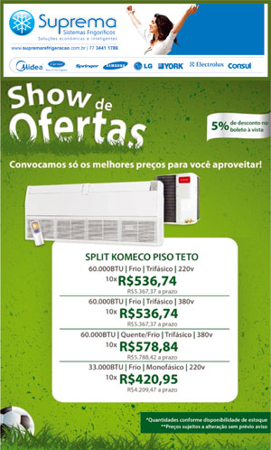 Brumado: Suprema lança show de ofertas do mês de maio