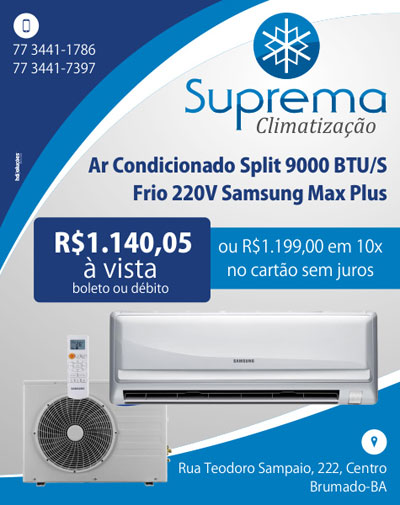 Confira a promoção desta segunda-feira na Suprema Refrigerações