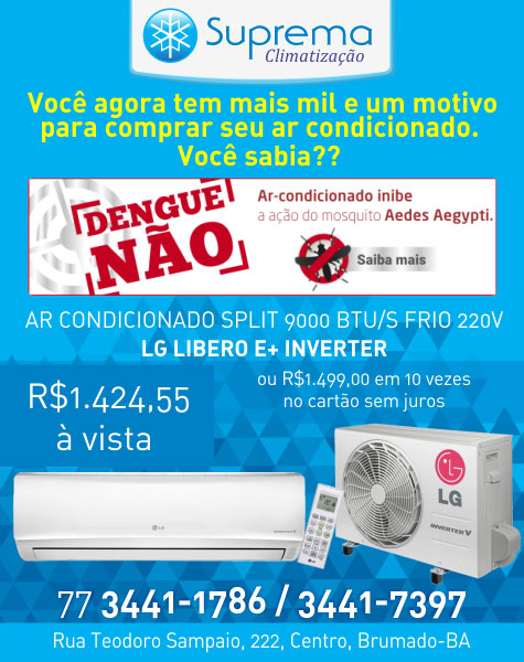 Confira ar-condicionado com valor promocional na Suprema Refrigerações