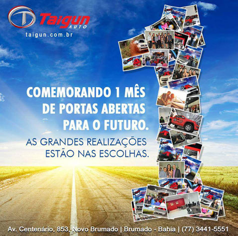 Taigun Auto completa 1 mês de portas abertas em Brumado