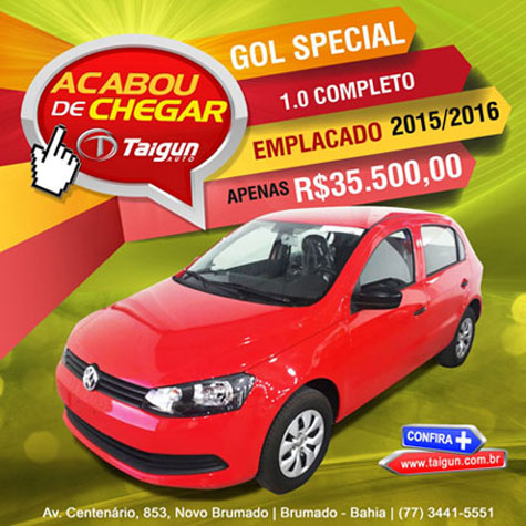 Acaba de chegar na Taigun Auto - Gol Special 1.0 completo