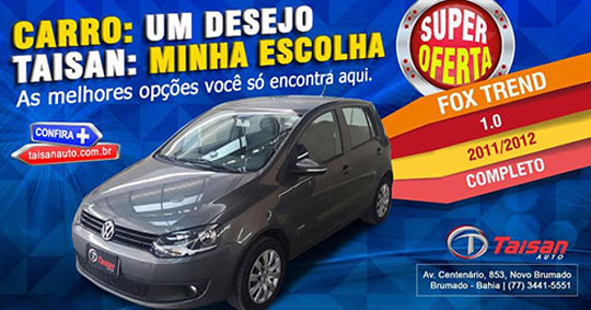 Fox Trend acaba de chegar na Taisan Auto em Brumado