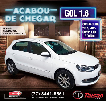 Gol 1.6 acaba de chegar na Taisan Auto em Brumado