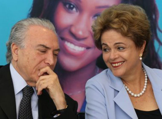Dilma diz esperar integral confiança de Temer contra o impeachment