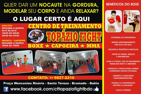 Brumado: Topázio Fight convida para aula experimental