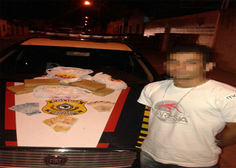Encruzilhada: Traficante é detido com mais de 7 Kg de drogas e R$ 19 mil em cédulas falsas