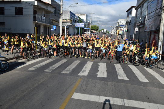 Maio amarelo reúne dezenas de ciclistas em Brumado