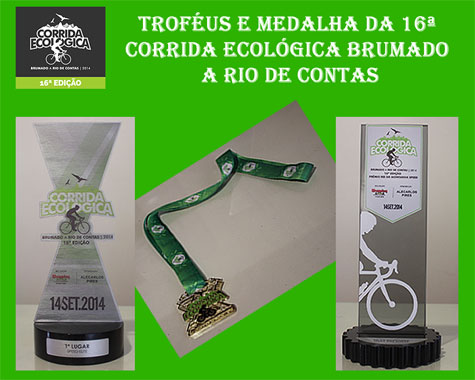 Organização da 16ª Corrida Ecológica divulga modelos de troféus e medalhas