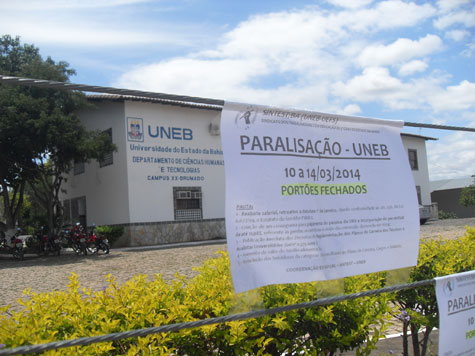 Brumado: Servidores da Uneb paralisam atividades