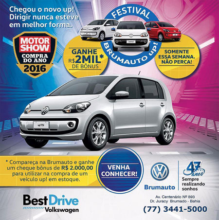 Festival Brumauto Up! promove as vendas do lançamento da Volkswagen