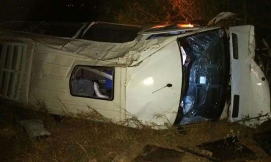 Van com a banda 'Rei da Cacimbinha' capota no Rio Grande do Norte