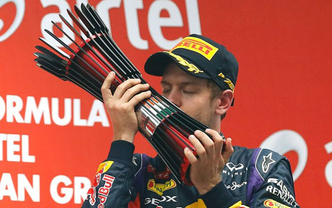 Vettel ganha o GP  da Índia e torna-se tetracampeão da F-1